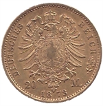 Allemagne 20 mark 1873 Guillaume I